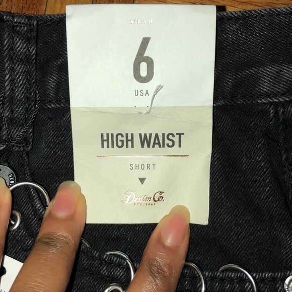 Black Distressed shorts - Picture 2 of 4